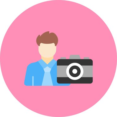 fotoğraf makinesi ikon vektör illüstrasyonu