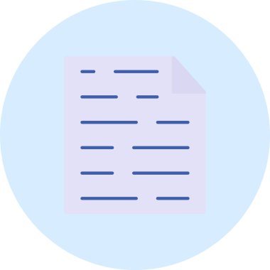 belge simgesi. Basit resimleme