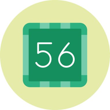 Modern 5 b simgesinin vektör çizimi