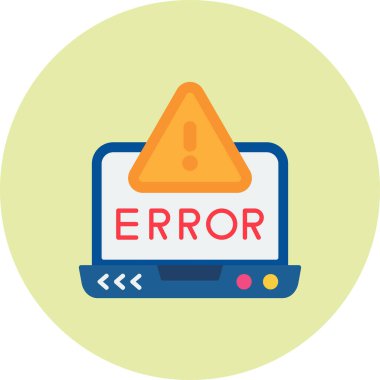 Hata vektörü simgesi modern basit illüstrasyon