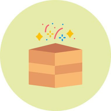 Kutu. Web simgesi basit illüstrasyon