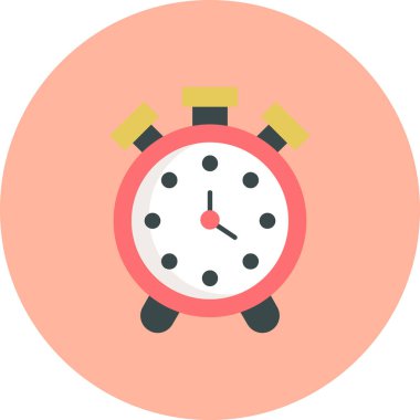 Saat. Web simgesi basit illüstrasyon