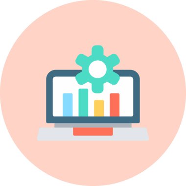 Geliştirme için web tasarım renk simgesi, vektör illüstrasyonu