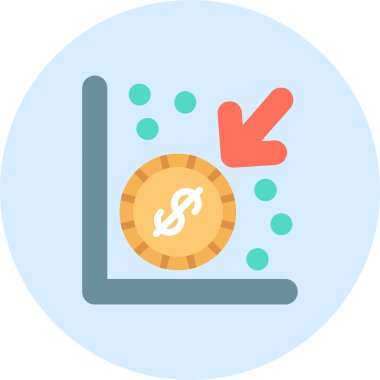 Bozuk para. Web simgesi basit illüstrasyon