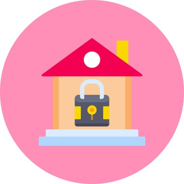 House vektör düz simgesi