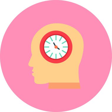 Beyin. Web simgesi basit illüstrasyon