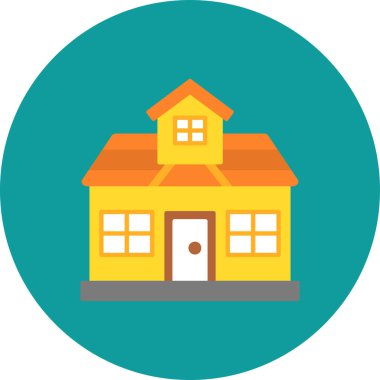 ev vektör simgesi, vektör basit tasarımı