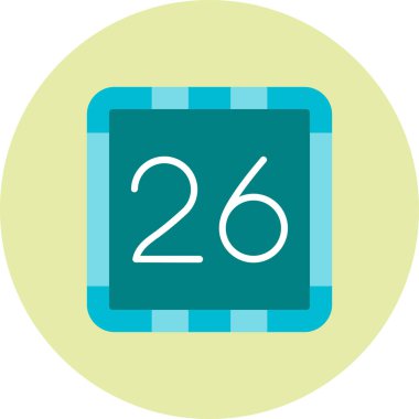 Takvim simgesini, düz stil