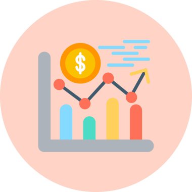 iş analizi vektör düz simgesi