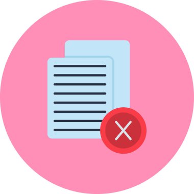 Belge. Web simgesi basit illüstrasyon