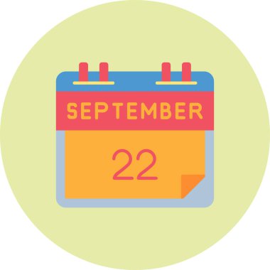 Eylül 'ün 10. Vektör simgesi. Basit takvim gününün vektör illüstrasyonu.