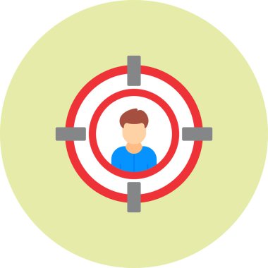 Moda biçimi izole edilmiş arkaplanda hedef simge