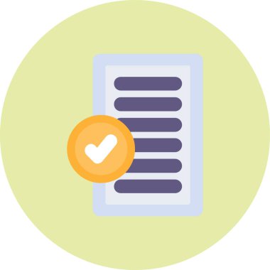 Onay işaretleri vektör simgesi