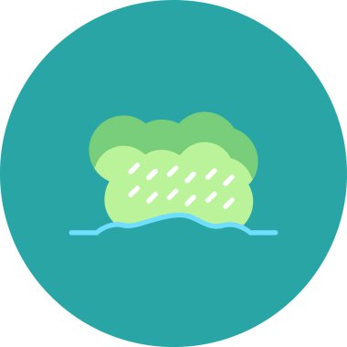 Tek bir yaprak simgesinin vektör illüstrasyonu