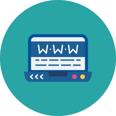 websitesi simgesi vektör illüstrasyonu