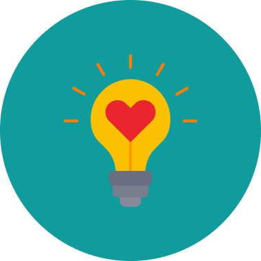 Ampul. Web simgesi basit illüstrasyon