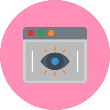 Göz simgesinin vektör illüstrasyonu