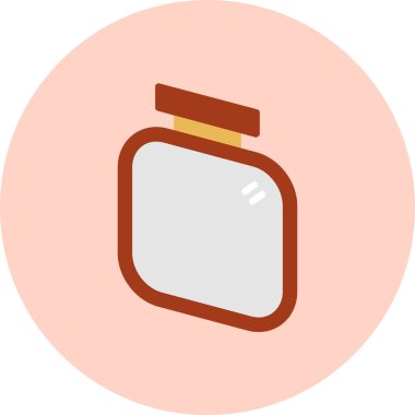 Bir süt şişesinin vektör illüstrasyonu