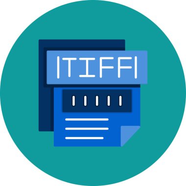 Dosya biçim simgesinin vektör illüstrasyonu