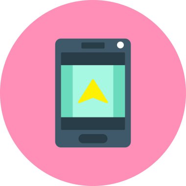 Mobil simgesi olan akıllı telefon