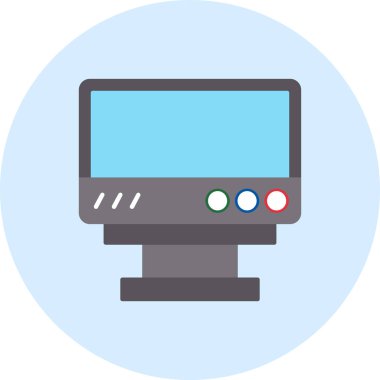 Bilgisayar. Web simgesi basit illüstrasyon