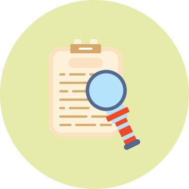 Büyüteç simgesi. Arkaplanda izole edilmiş web için büyüteç vektör simgesinin düz çizimi