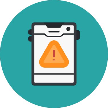 Alarm dikkat simgesi - ana hatlar biçiminde