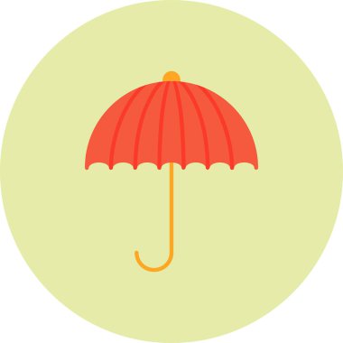 Şemsiye. Web simgesi basit tasarım