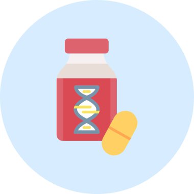 İlaç şişesi vektör simgesi