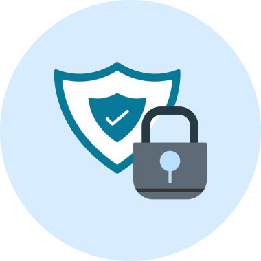 Kilit simgesinin vektör illüstrasyonu