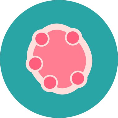 Şirin bir çizgi film simgesinin vektör çizimi