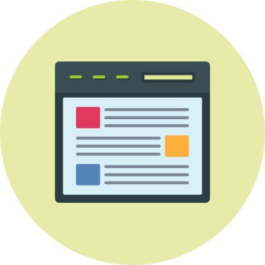 Web tasarım simgesi, vektör illüstrasyonu