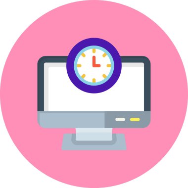 Bilgisayar. Web simgesi basit illüstrasyon