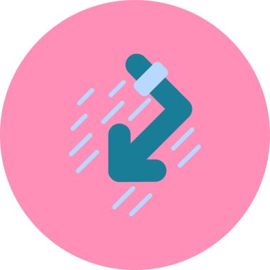 Bir kadın simgesinin vektör illüstrasyonu.