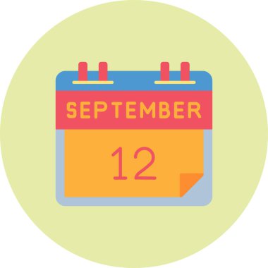 Ağustosun tarihi için kişisel ve ticari takvim içeren illüstrasyon