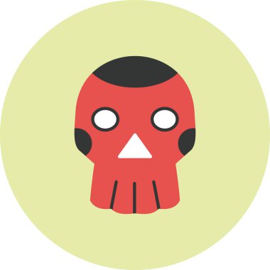 Kafatası. Web simgesi basit illüstrasyon