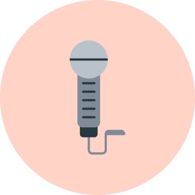 mikrofon simgesi vektör illüstrasyonu