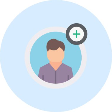 Bir kullanıcı simgesinin vektör illüstrasyonu