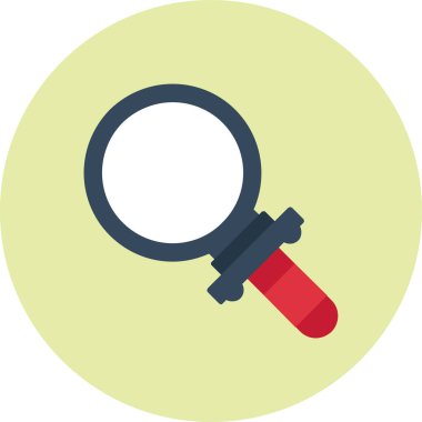 Büyüteç vektör simgesi, vektör basit tasarımı