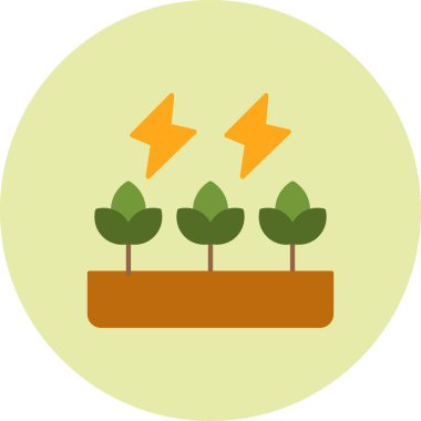 Ekoloji. Web simgesi basit illüstrasyon