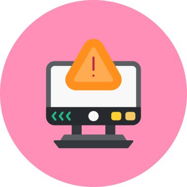 Alarm bilgisayar monitörü simgesi