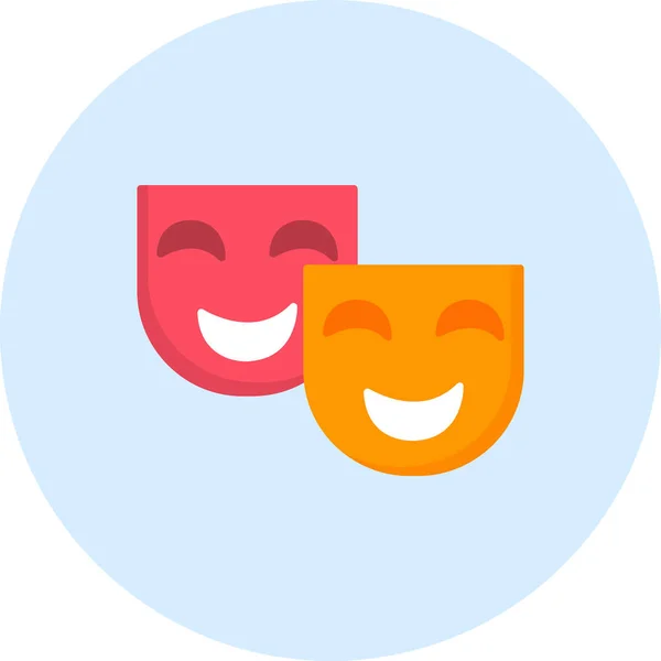 Mutlu yüz simgesi, basit illüstrasyon