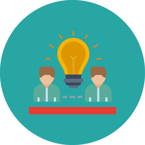 iş insanlar düz simgesi