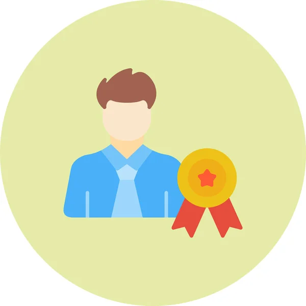 Rozet vektör simgesi, vektör basit tasarımı