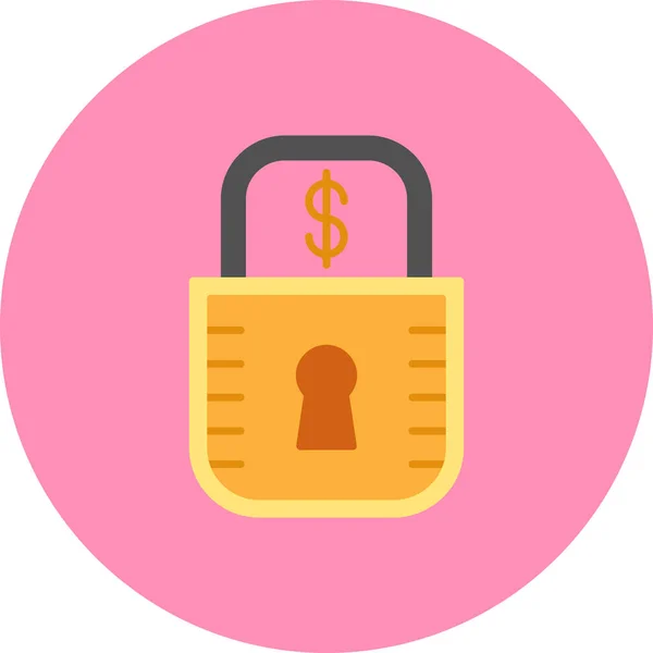 Kilit. Web simgesi basit illüstrasyon