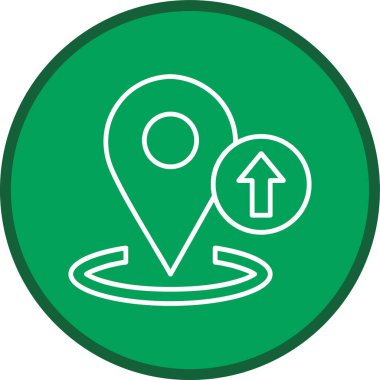 konum simgesi vektör illüstrasyonu