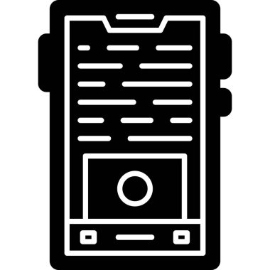 gazete simgesi, vektör illüstrasyonu