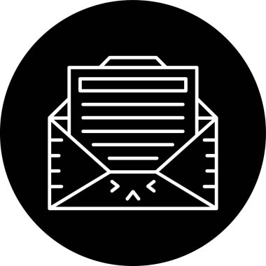 E-posta. Web simgesi basit illüstrasyon