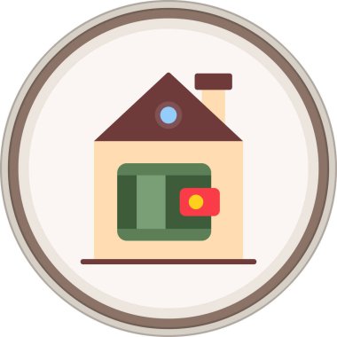 Ev simgesi vektör illüstrasyonu