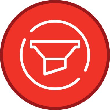 modada izole edilmiş arkaplanda huni simgesi